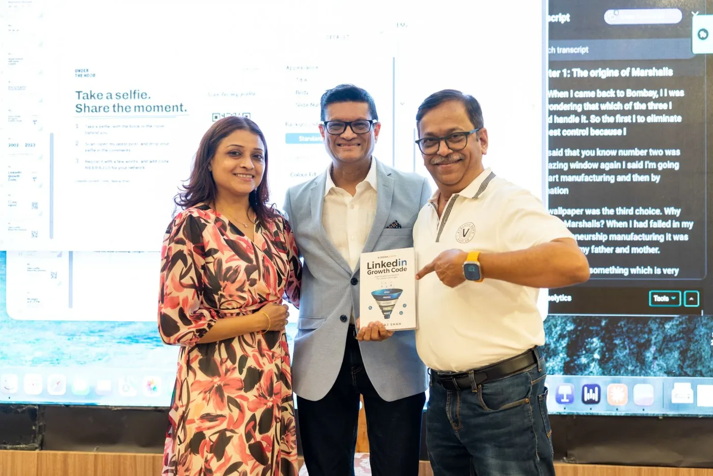 At the launch of LinkedIn Growth Code by Neeraj Shah