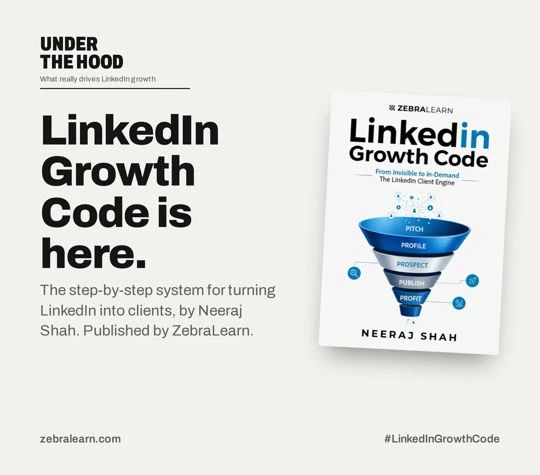 LinkedIn Growth Code by Neeraj Shah, published by ZebraLearn